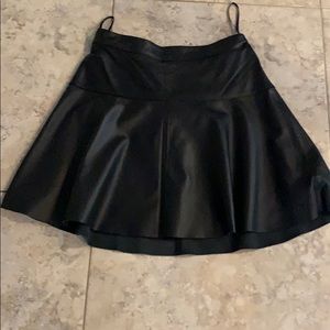 Banana republic real leather skirt